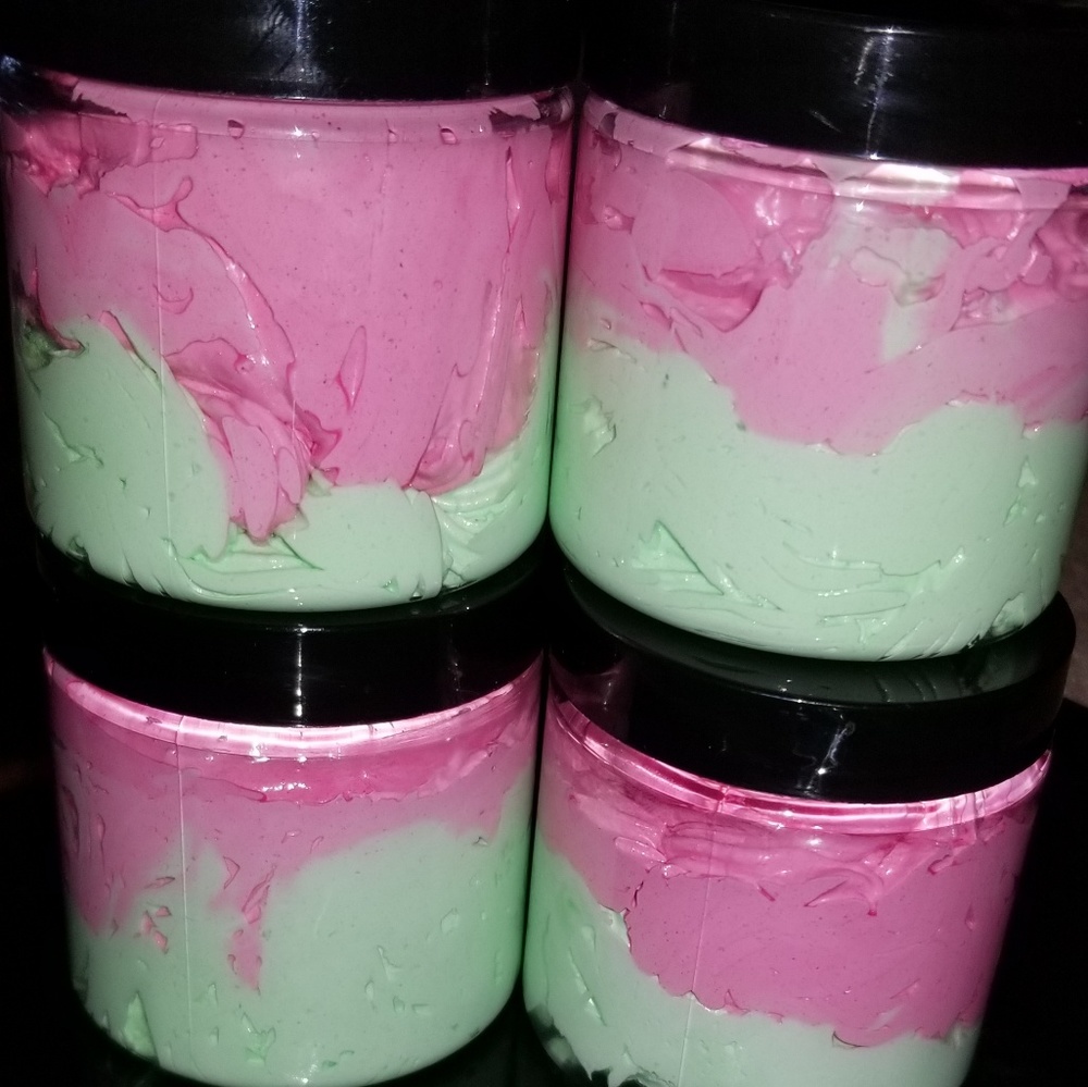 Watermelon whipped soap